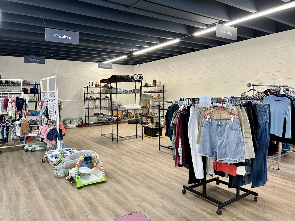 Inside Hannah's Harbor thrift store